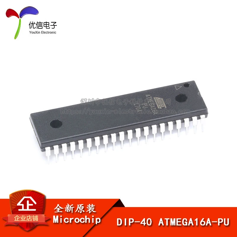 

The original product is directly inserted into ATMEGA16A-PU AVR/8 bit microcontroller 16K flash DIP-40.