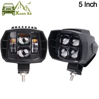 2pcs 5 inch 35w led work light high low beam 12v 4x4 offroad boat truck suv atv motorcycle headlight for jeep 24v driving lights