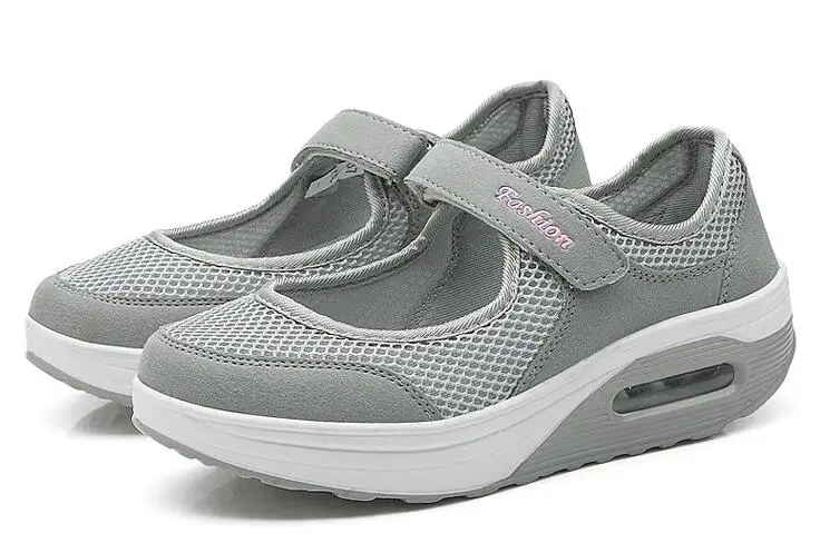 Akexiya/Осенняя женская обувь на плоской платформе дышащая для бега с воздушной