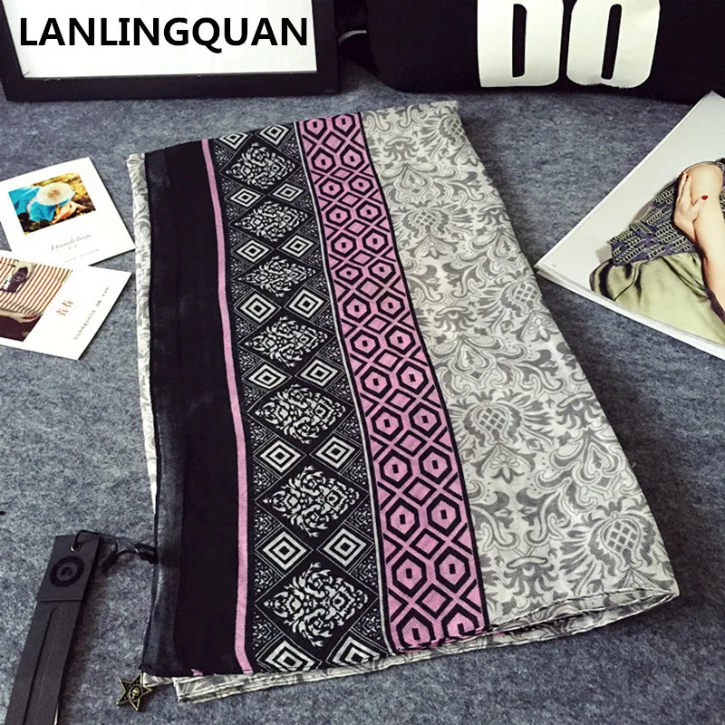 Бандана шарф роскошный бренд Desigual новый ретро плато народная Мода печати шали