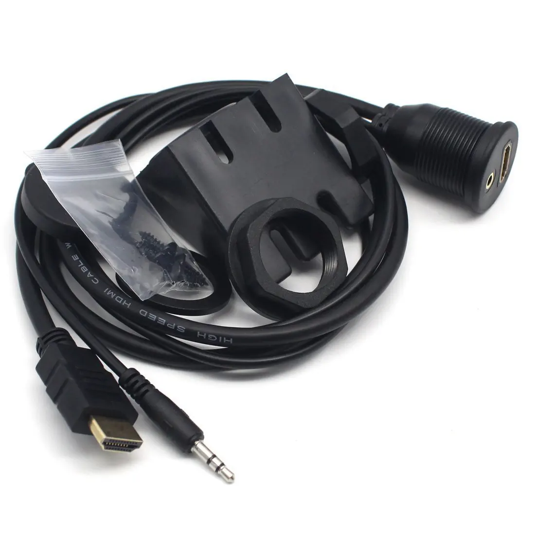 Кабель удлинитель 3 5 мм и HDMI для автомобилей лодок мотоциклов 2 м| |