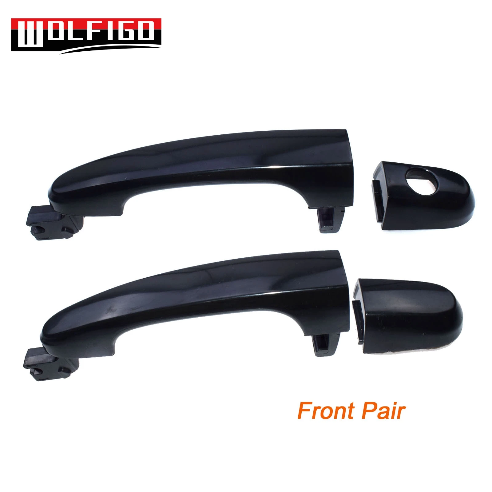 Front Pair WOLFIGO Новые 1 шт/2 шт/4 шт наружные дверные ручки передний задний левый правый для Kia Sportage 2005-2010 82651-1F000, 82661-1F000 - Цвет: Front Pair