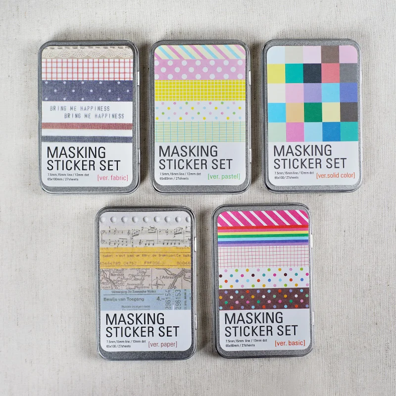 

Korea Hand Made Decorative Sticker Set With Stickers Box Diy Diary Sticker Notebook Planner School Supplies 27pcs/box Stationery