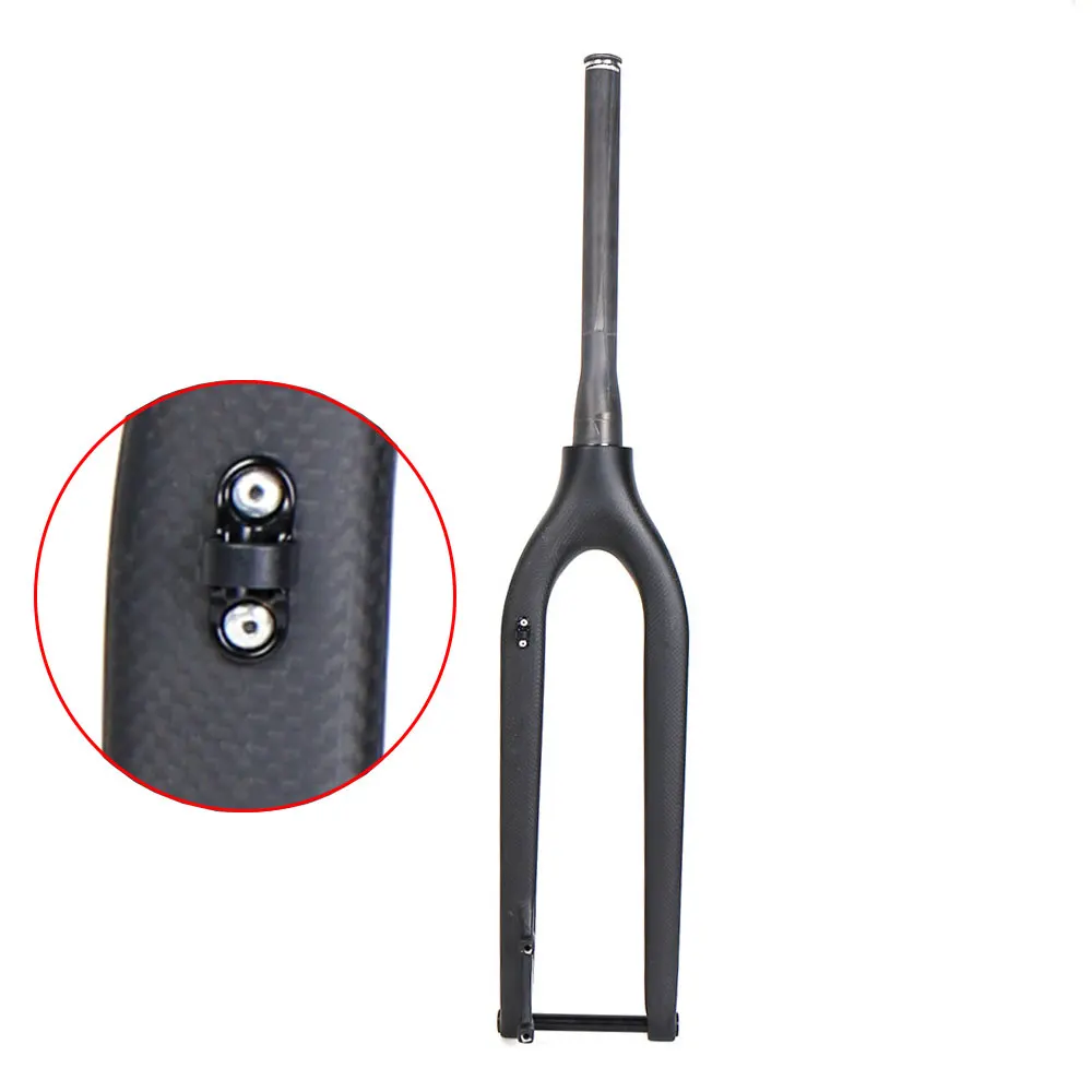 LRG Carbon fork 29 inch MTB Rigid Tapered Thru Axle 15mm super light Disc Brake Mountain bikes Forks Rapid transportation