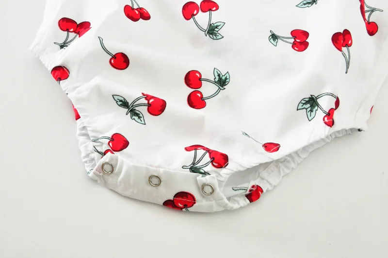 Для маленьких девочек одежда Одежда для новорожденных принт вишни детский