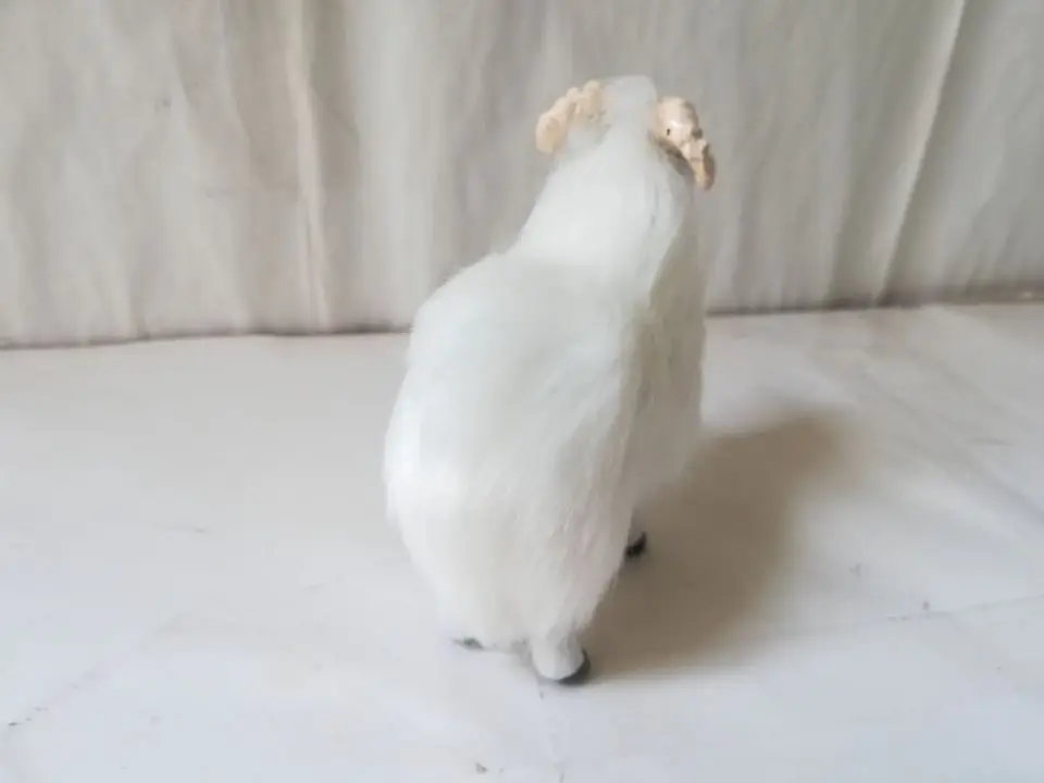 Модель из искусственной овцы полиэтилен и мех Белая овца около 10x9 см ручная