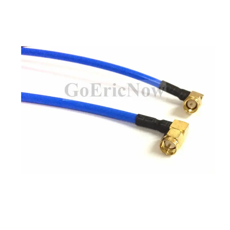 Коаксиальный кабель RG402 RF с разъемом SMA папа и штекером Полужесткий синий