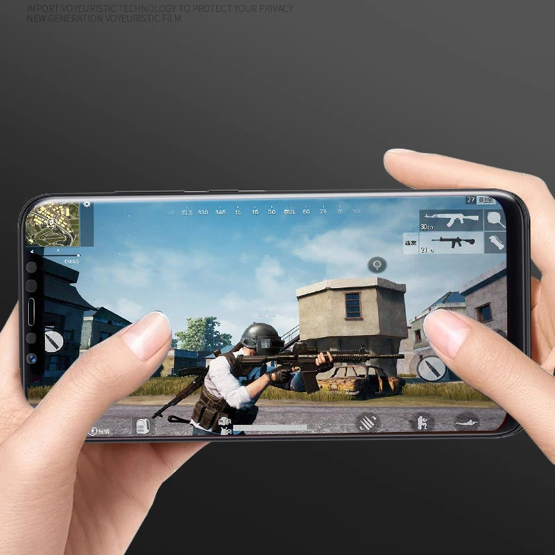JGKK Защитное стекло для Xiaomi Mi 8 Explorer 2.5D Blcak анти шпионская защита экрана закаленное