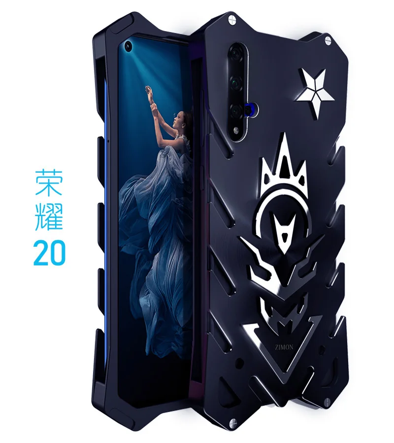 Металлический чехол для Huawei Honor 20 Pro Zimon авиационный алюминиевый с сильной защитой