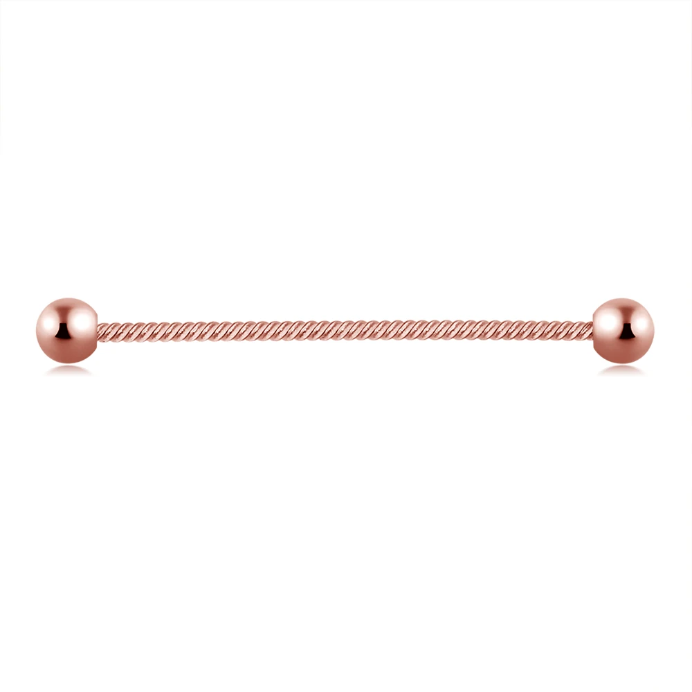 JUNLOWPY 4PC Stainless Steel 16G 14G Industrial Barbell Earring Tragus Cartilage Ear Piercing Sexy Body Jewelry For Women Men