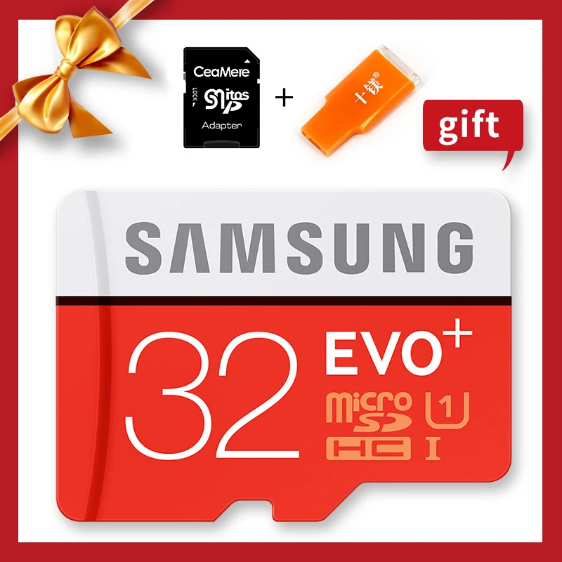 SAMSUNG Microsd 100% Оригинал 256 ГБ 128 Гб 64 32 16 8 карта памяти класс 10 EVO Plus Micro SD карты|Карты