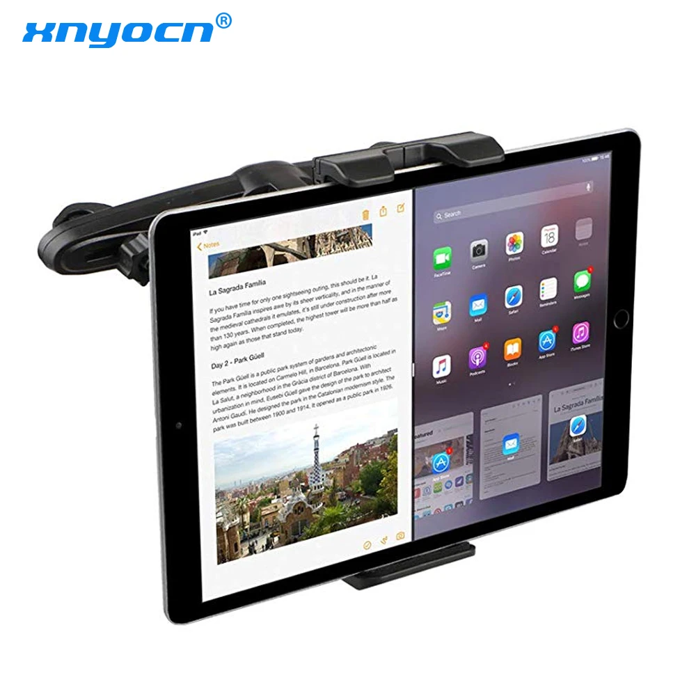 New 7 8 9 10 12.9 Inch Tablet Car Holder Back Seat Pillow Car Mount Cradle Soporte Tablet Desktop For iPad Stand Up Samsung Tab