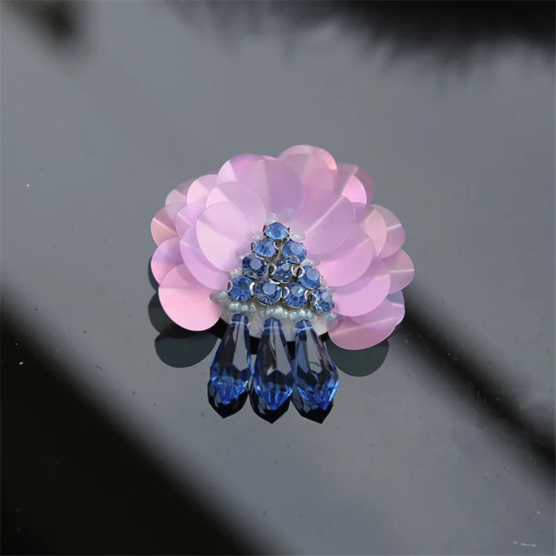 1 шт. декоративная трехмерная Цветочная нашивка для свитера|sequin patches|flower patch3d flower