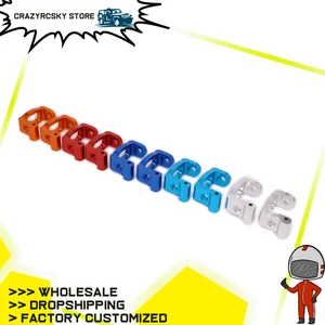 Передний рулевой C-образный опорный рычаг, вертикальный набор левый и правый 113708 для радиоуправляемого хобби-автомобиля 110 HPI RS4 6061-T6 Chub CNC сплав алюминия