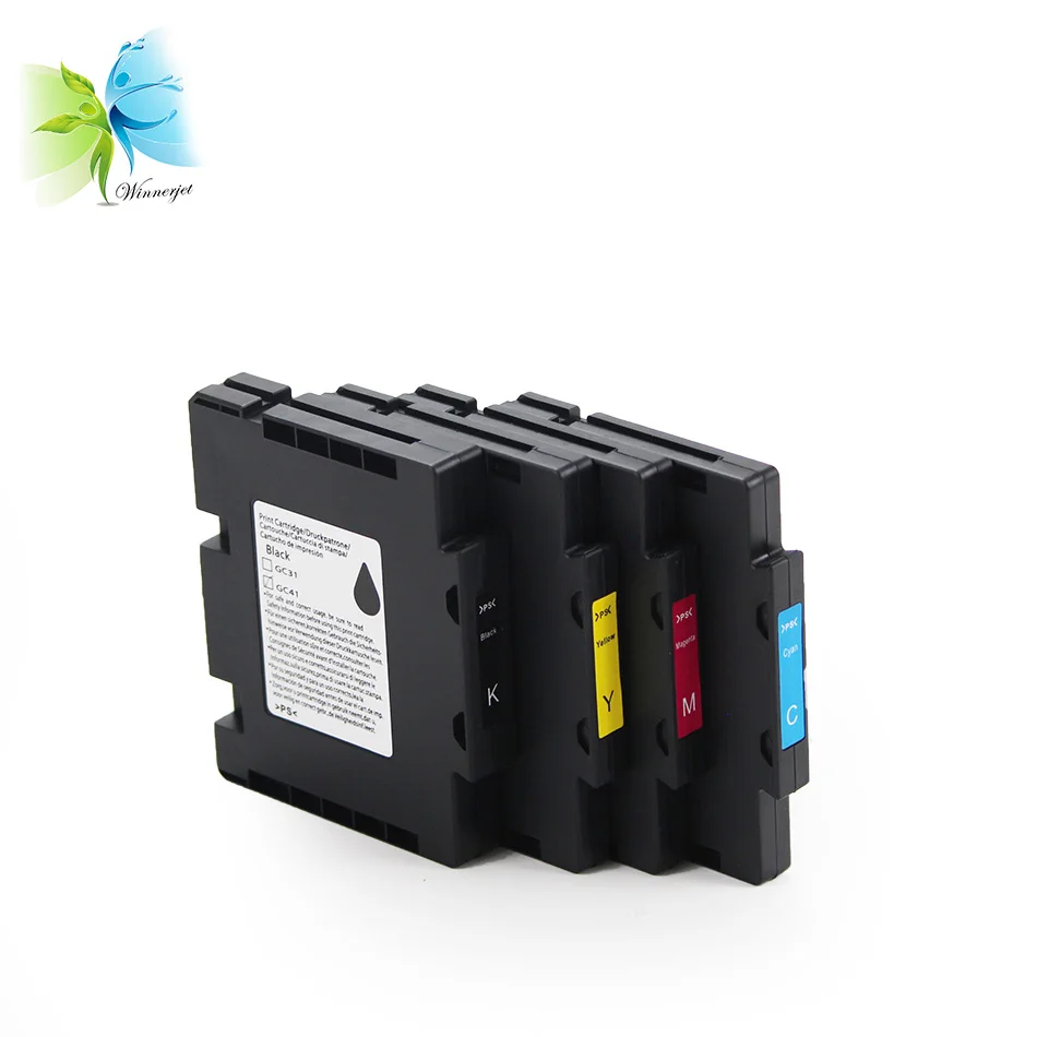 Winnerjet 5 комплектов 4 цвета для Ricoh GC41 пигментные чернила картридж aficio sg 3110dn 3110 2100