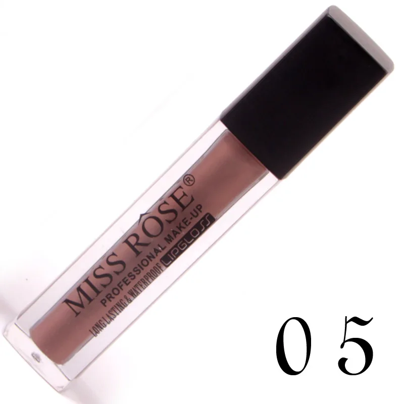 24 шт./лот, блеск для губ MISS ROSE, Матовая жидкая помада, Горячая сексуальная цветная краска для губ, матовая губная помада, водостойкая, стойкий блеск для губ
