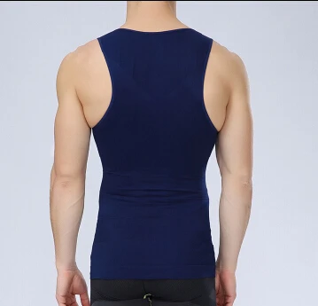 

PRAYGER Men Slimming t-Shirt Corset Body Shaper Mesh Underwear Waist touch corsets slimming corset Male Vest Tank Top