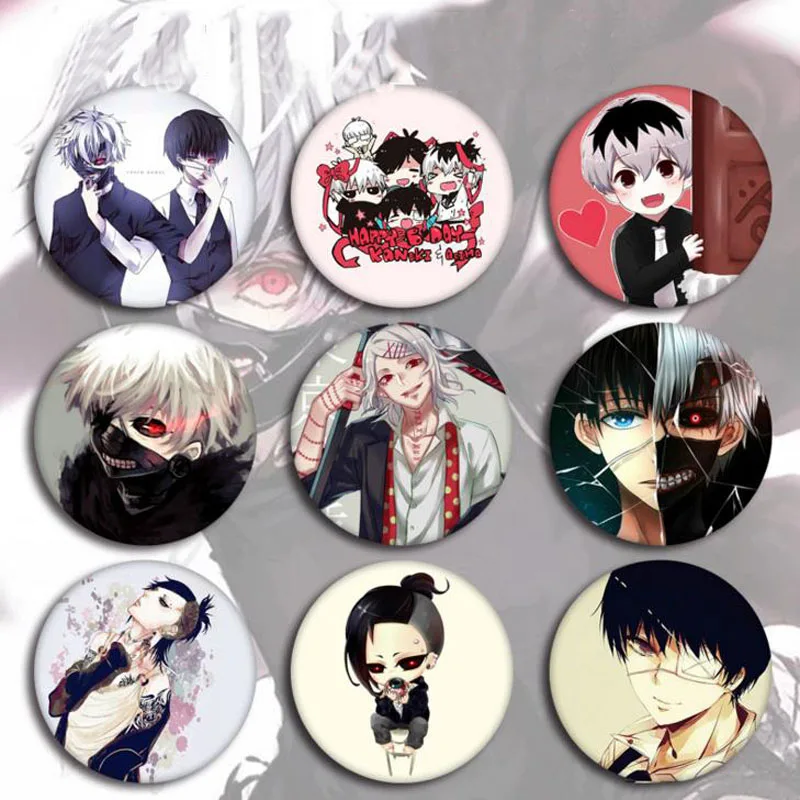 5 шт. кавайный Токийский Гуль значок косплея Kaneki Ken брошка мультфильм значки