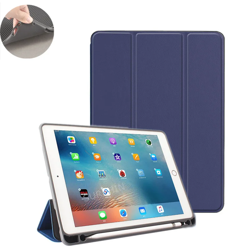 SUREHIN хороший карандаш держатель чехол s для iPad 9,7 air 1 2 чехол умный чехол дюймов Мягкий защитный силиконовый из ТПУ рукав