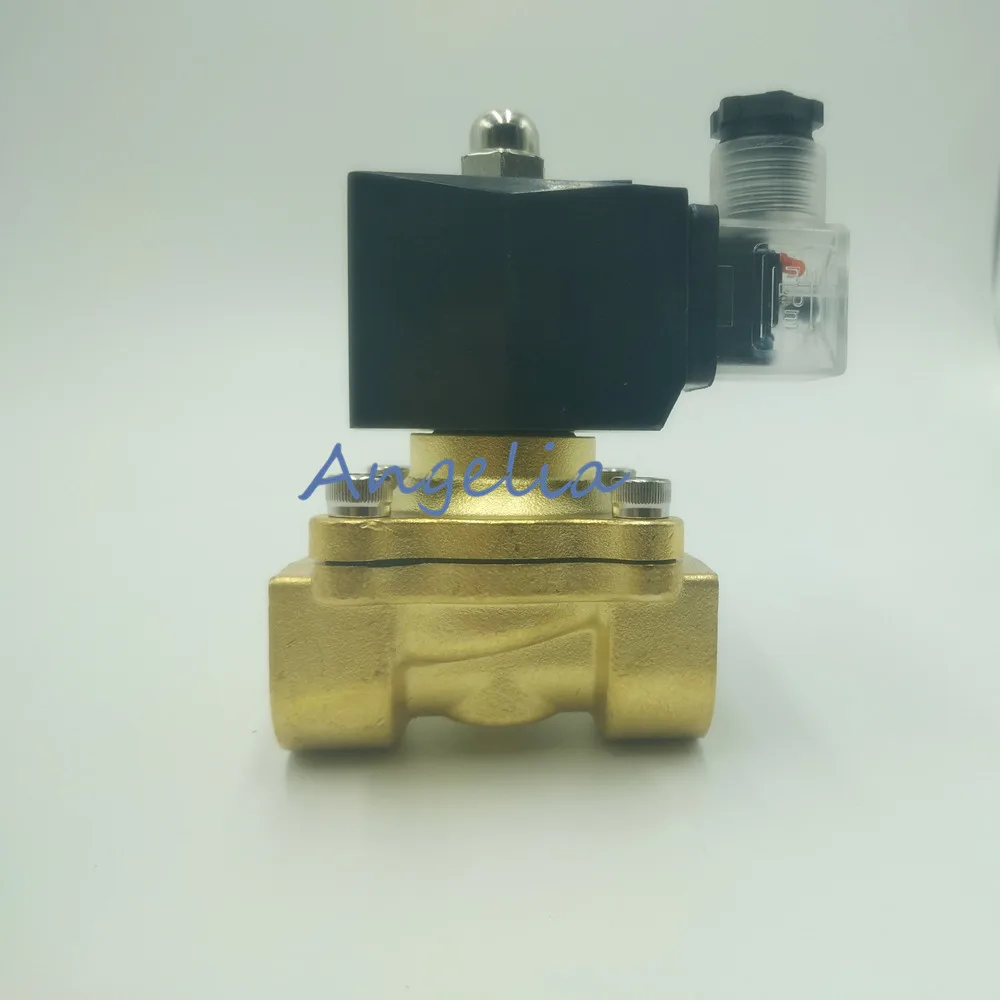 DC24V/12 V G1/4 &quotлатунный Электрический Соленоидный клапан для воды воздуха