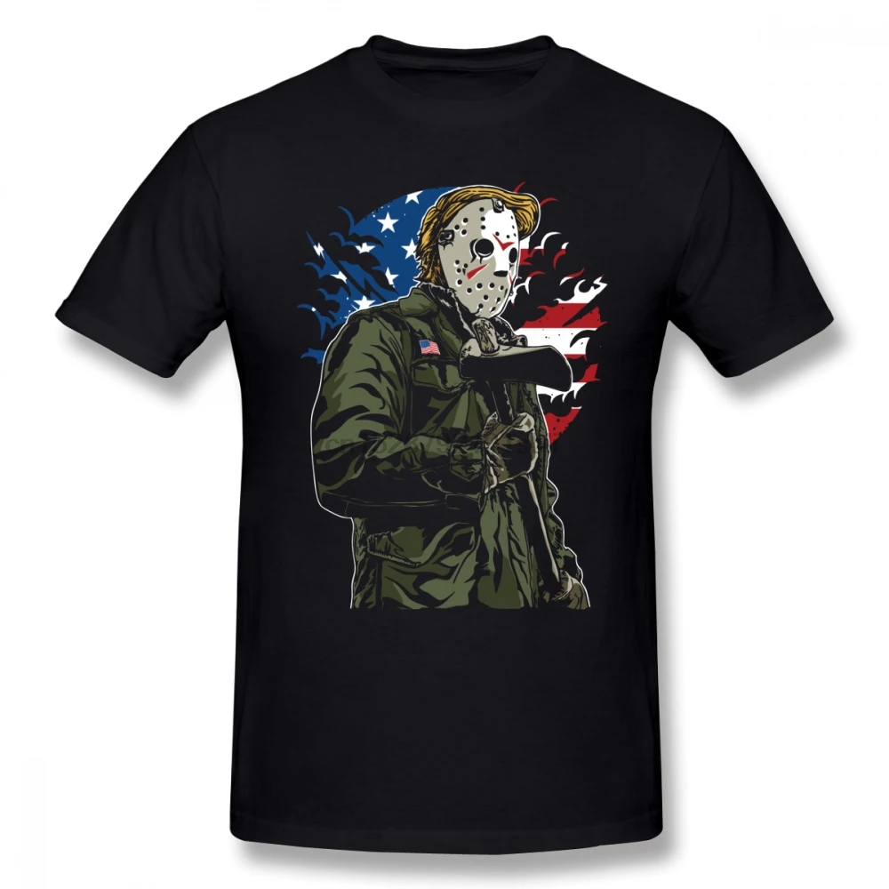 Friday The 13th фильм Американский убийца Мужская футболка дропшиппинг атмосфера 4XL 5XL