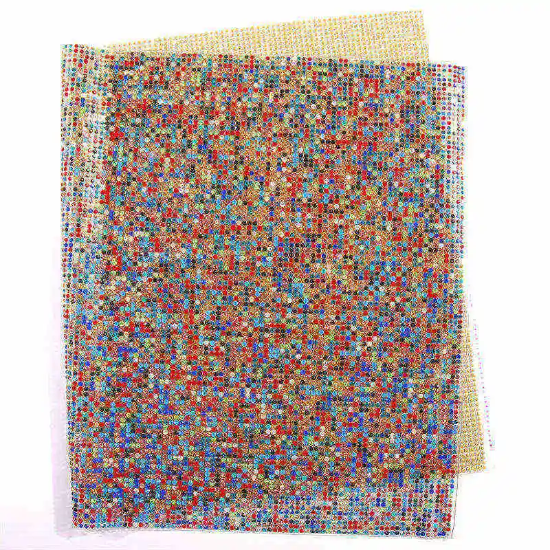 mixed color Самоклеющиеся наклейки на стекло стикер из кристаллов страз украшения для скрапбукинга 24*40 см/шт ремесла платье одежда аксессуары - Цвет: mixed color