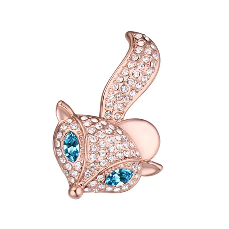 Австрия Кристалл Брошь --- отличная маленькая лиса | Украшения и аксессуары