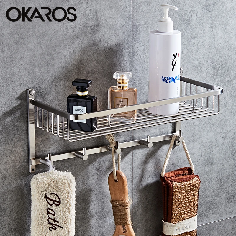 OKAROS ванная комната болт для полки вставки полочки шампуня корзина хранения полка
