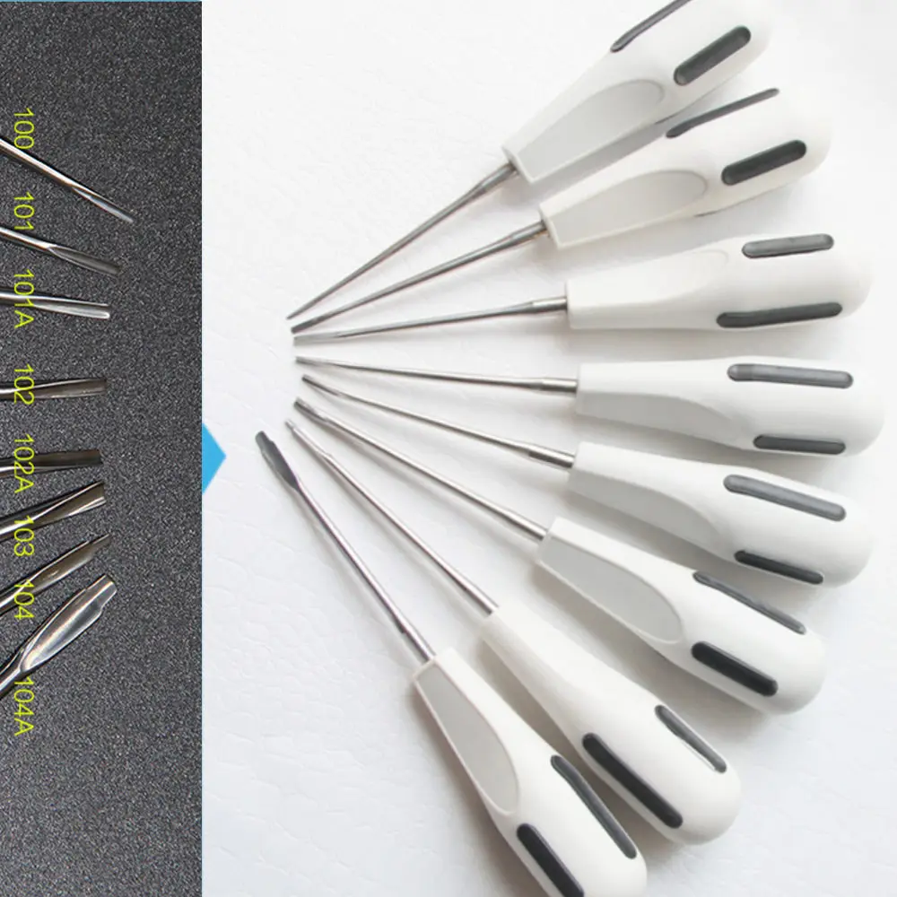 8 шт. стоматологические ЛИФТЫ из нержавеющей стали с пластиковой ручкой | Красота