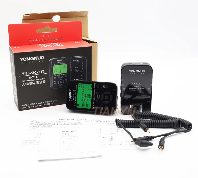 Yongnuo YN-622C II триггер YN622C-TX ЖК-контроллер ETTL Беспроводная вспышка триггерные приемопередатчики для Canon Yongnuo Flash