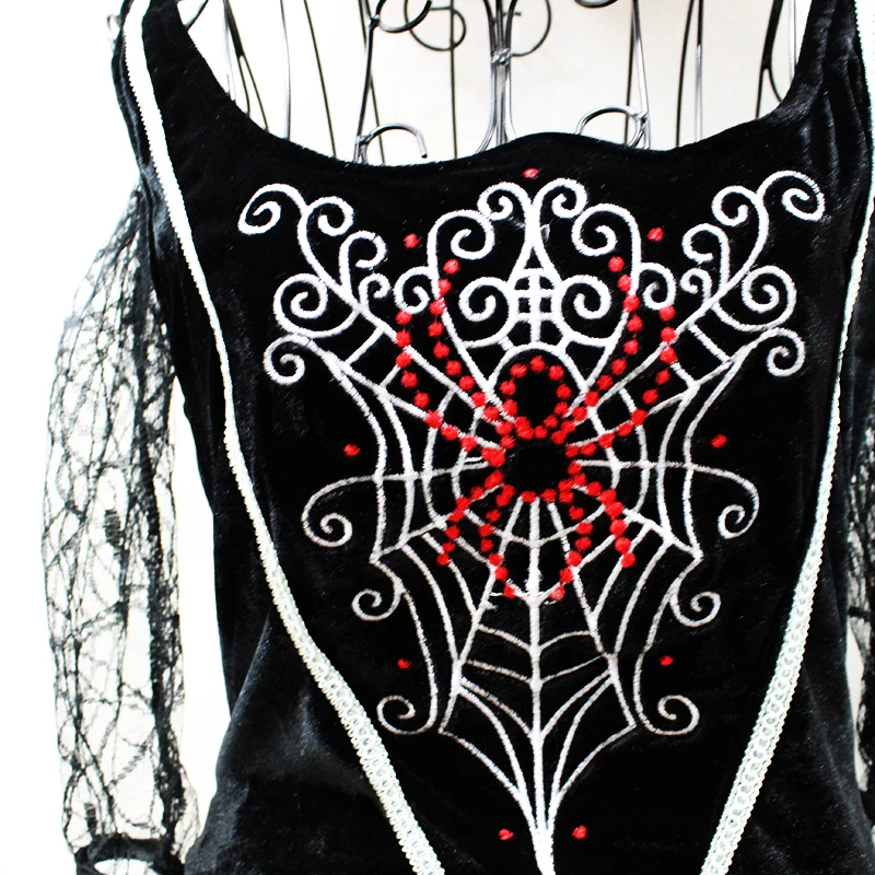 Высококачественные черные костюмы вампира на Хэллоуин женские маскарадные