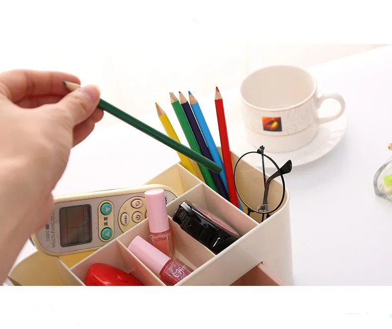 1 шт. пластиковый косметический Органайзер шкатулка для ювелирных изделий