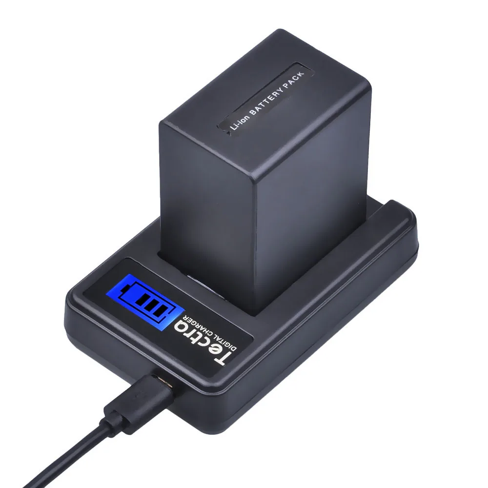 3 шт. Аккумулятор для камеры Tectra NP FV100 с ЖК дисплеем и USB зарядным устройством Sony FH30