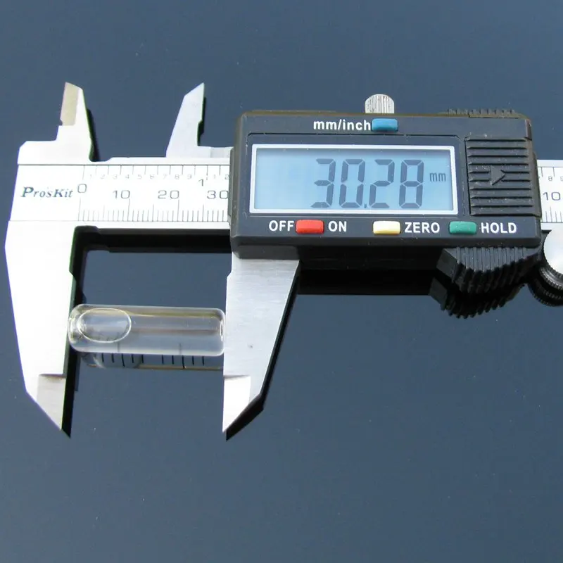 Теодолит 9*30 мм Блистеры уровень стеклянных бусин пузырьковый 2 '/2 | Инструменты