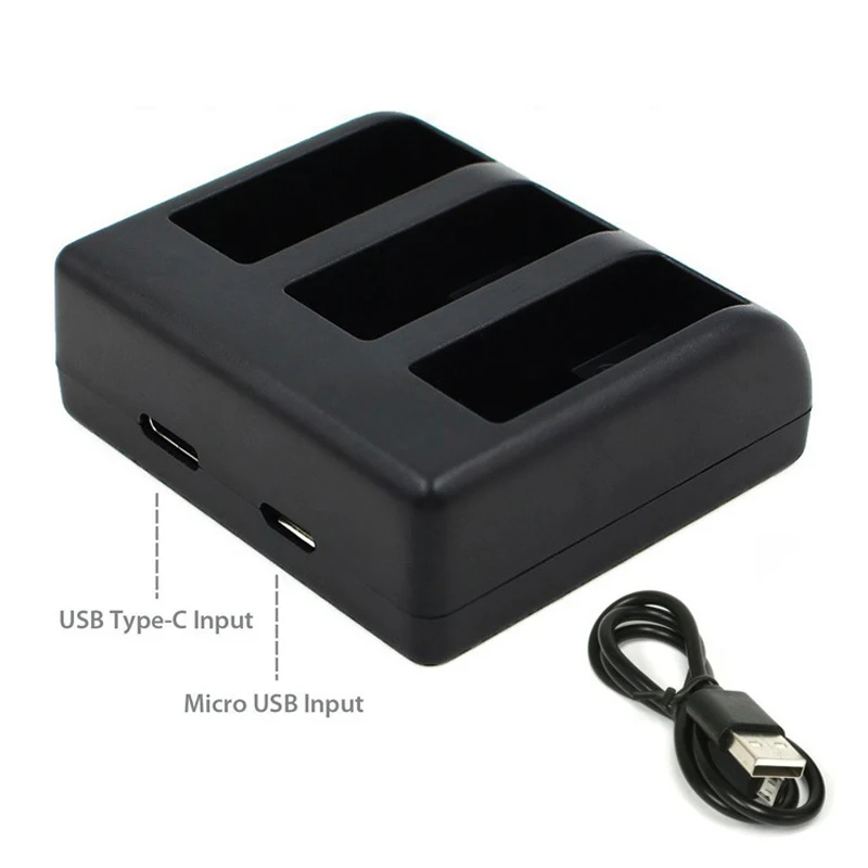 Зарядное устройство Hero7 AHDBT-501 Hero6 hero5 Type-C/3-полосное USB зарядное для Gopro Hero 5 hero 6