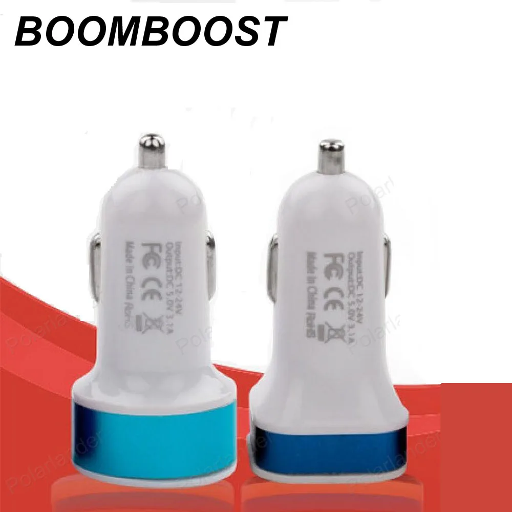 

12V dual USB Mini 5V 1.0A 2.1A выходной Круглый автоматический адаптер для телефона