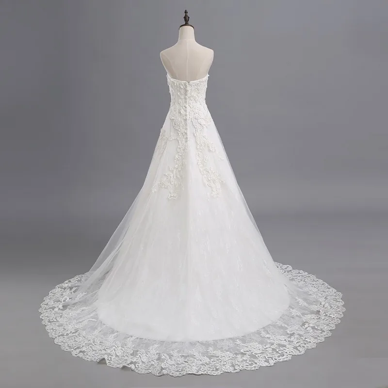 Lace Wedding Dresses A-Line Tulle Women Bride Dress Bridal Gowns Cheap Weddingdress robe de mariee On Sale | Свадьбы и торжества