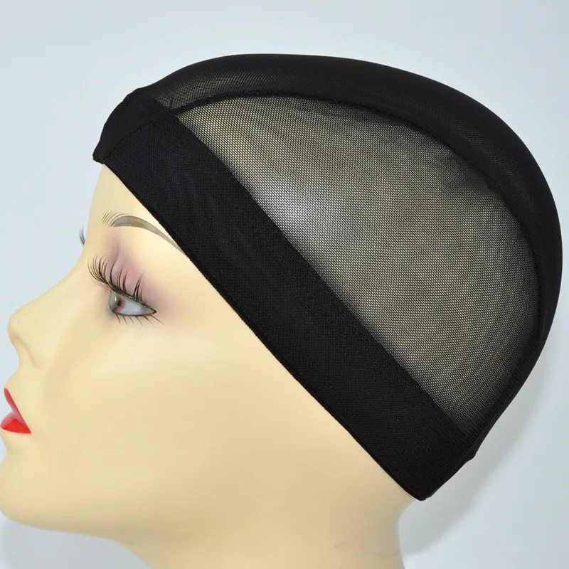 Горячая продажа черные парики шапки для изготовления парик сетка спандекс