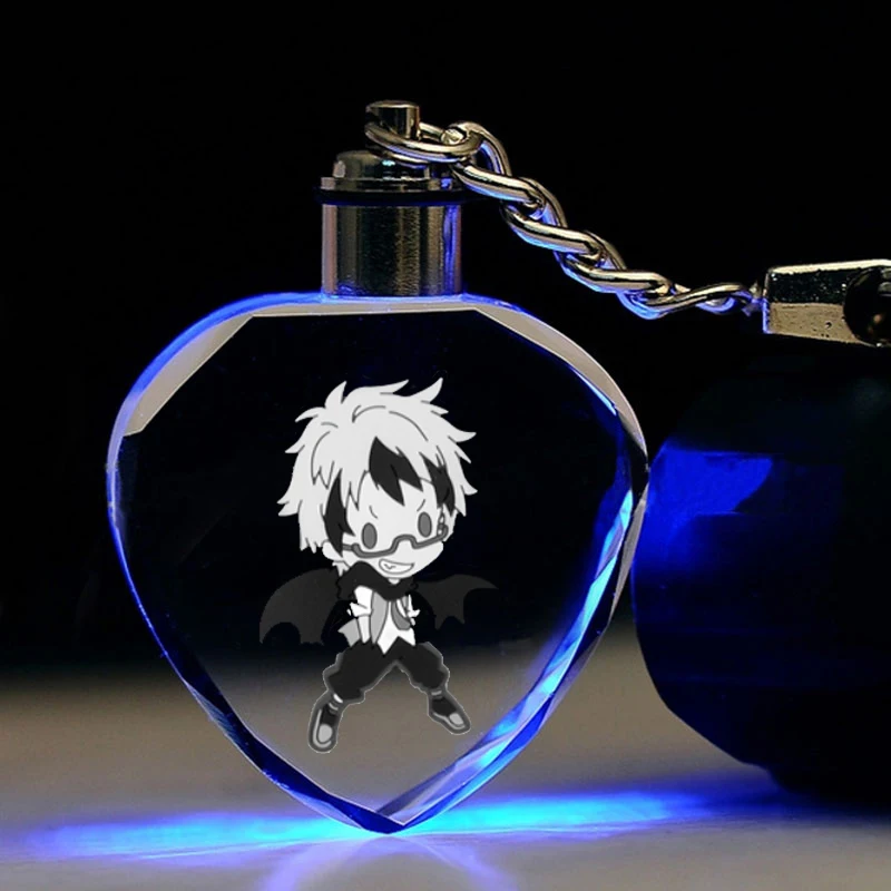 SERVAMP в форме сердца аниме светодиодный брелок Рисунок брелок кристалл игрушка брелок Светильник брелок унисекс подарки Новинка - Цвет: see chart
