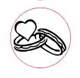 with handle 1 шт. дерево Любовь цветок корона розовый воск печать штамп Ретро античный запечатывание воск штампы для скрапбукинга голова свадебное декоративное приглашение - Цвет: with handle
