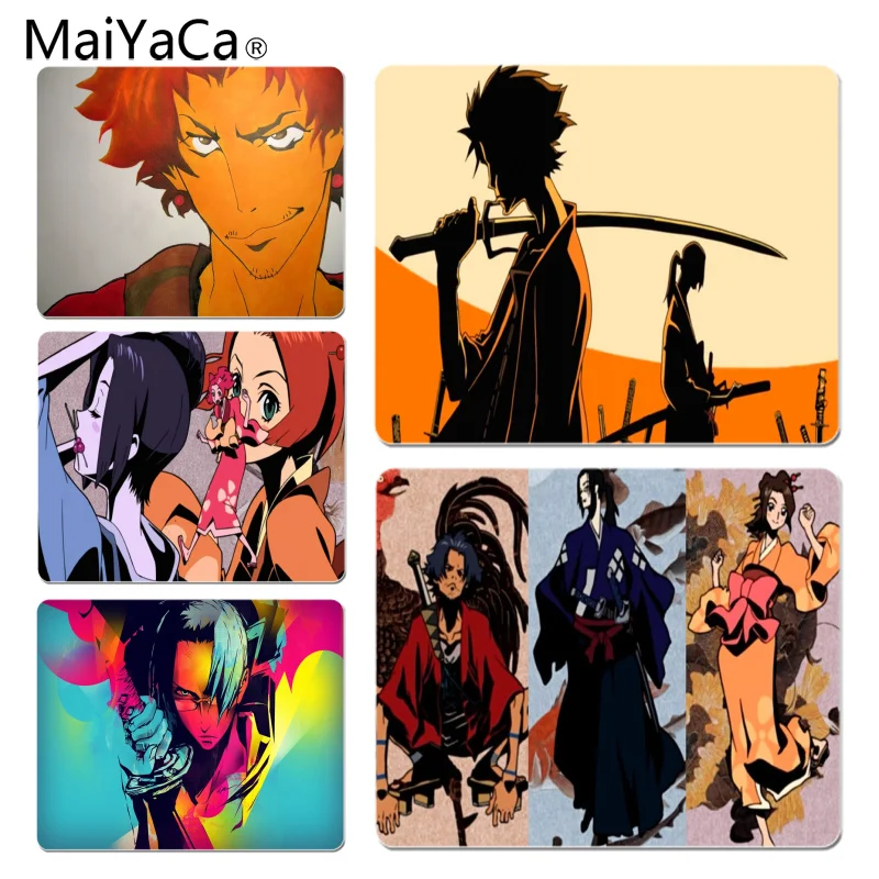 Силиконовый коврик для мыши MaiYaCa Samurai Champloo игровой размер 25x29 см игровые коврики