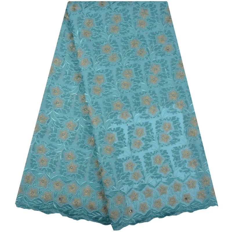 

African Swiss Voile Lace Fabric High Quality 2018 Wedding Stones lace African Fabric 100% Cotton Swiss Voile Lace Y1216