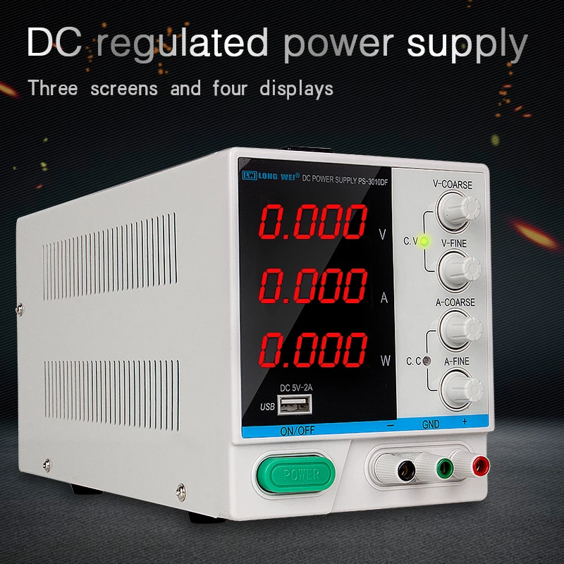 LONG WEI PS 3010DF цифровой дисплей постоянного тока Питание 30V10A Регулируемый