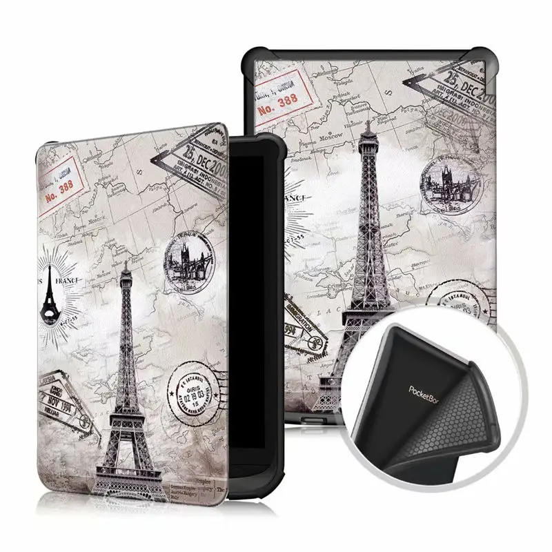 Eiffel tower Умный чехол для Pocketbook 616/627/632 6 ''чехол-книжка для PocketbooBasic lux2 Book/touch/lux4 touch hd 3 Чехол - Цвет: Eiffel tower