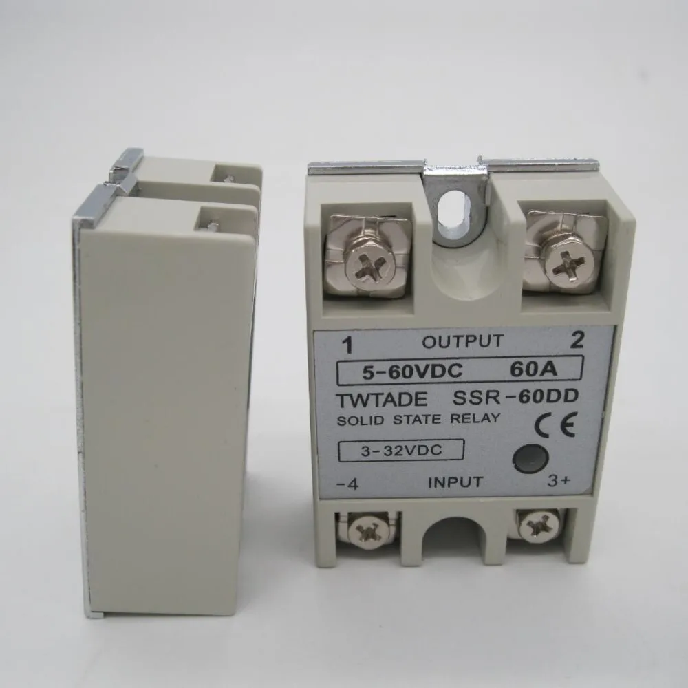 Twtade/Однофазное твердотельное реле SSR-25DD SSR-40DD SSR-50DD SSR-60DD на самом деле 3-32 постоянного тока 5-60 DC полупроводниковое реле постоянного тока твердотельные