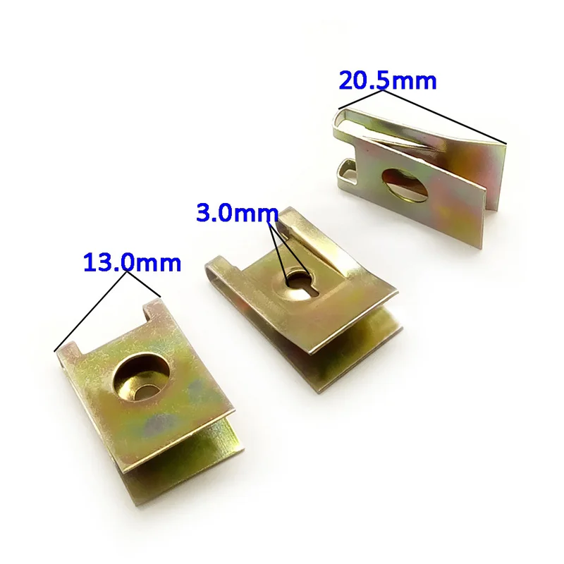 20 шт. крепежные U-образные зажимы Сменные панели приборной дверные планки