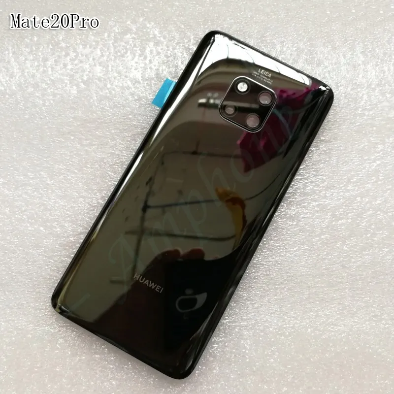 Оригинальная задняя крышка из закаленного стекла для huawei mate 20 Pro, запасные части, задняя крышка для батареи, корпус+ рамка для камеры+ крышка для вспышки