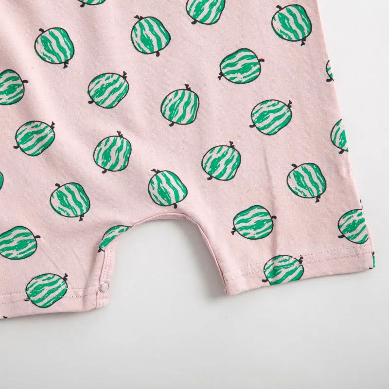 

Infant Baby Girls Fruit Print Short Sleeve Rompers Kids Boys Jumpsuit Newborn Clothes