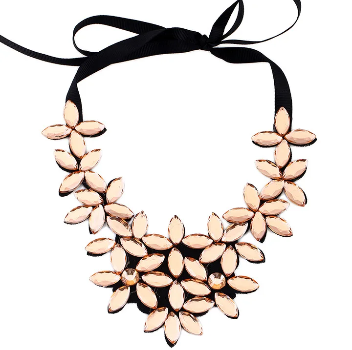Женское ожерелье с подвеской в виде цветка|flower pendant necklace|crystal necklacenecklace women |