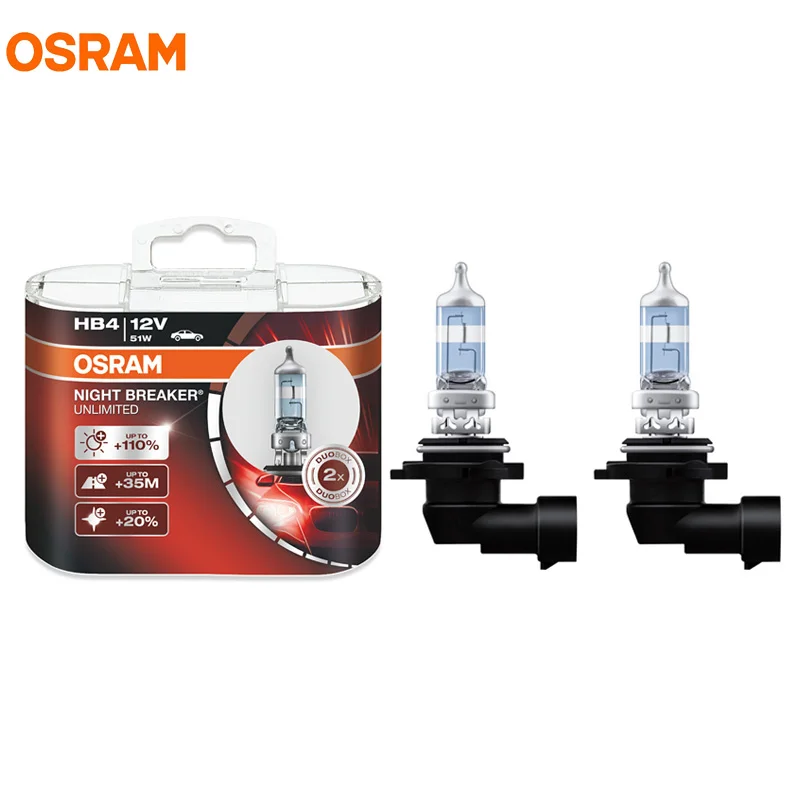 OSRAM 9006 HB4 3600 К ночь выключатель ксенон белый 12 В 51 Вт Автомобиль Галогенные лампы